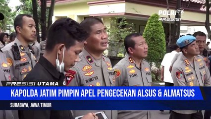 Gelar Apel, Kapolda Jatim  Cek Kelayakan Alsus dan Almatsus yang Dimiliki Satker
