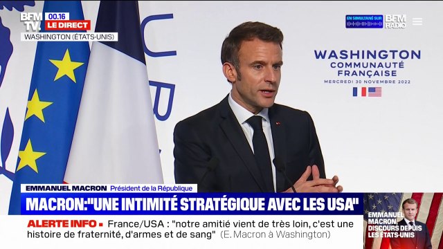 Emmanuel Macron appelle Washington à ne pas faire de l'Europe une variable d'ajustement