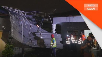 Ribut | Lebih 60 kediaman di Johor Bahru rosak