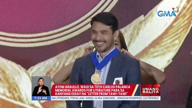Atom Araullo, wagi sa 70th Carlos Palanca Memorial Awards for Literature para sa kanyang essay na Letter from Tawi-Tawi | UB