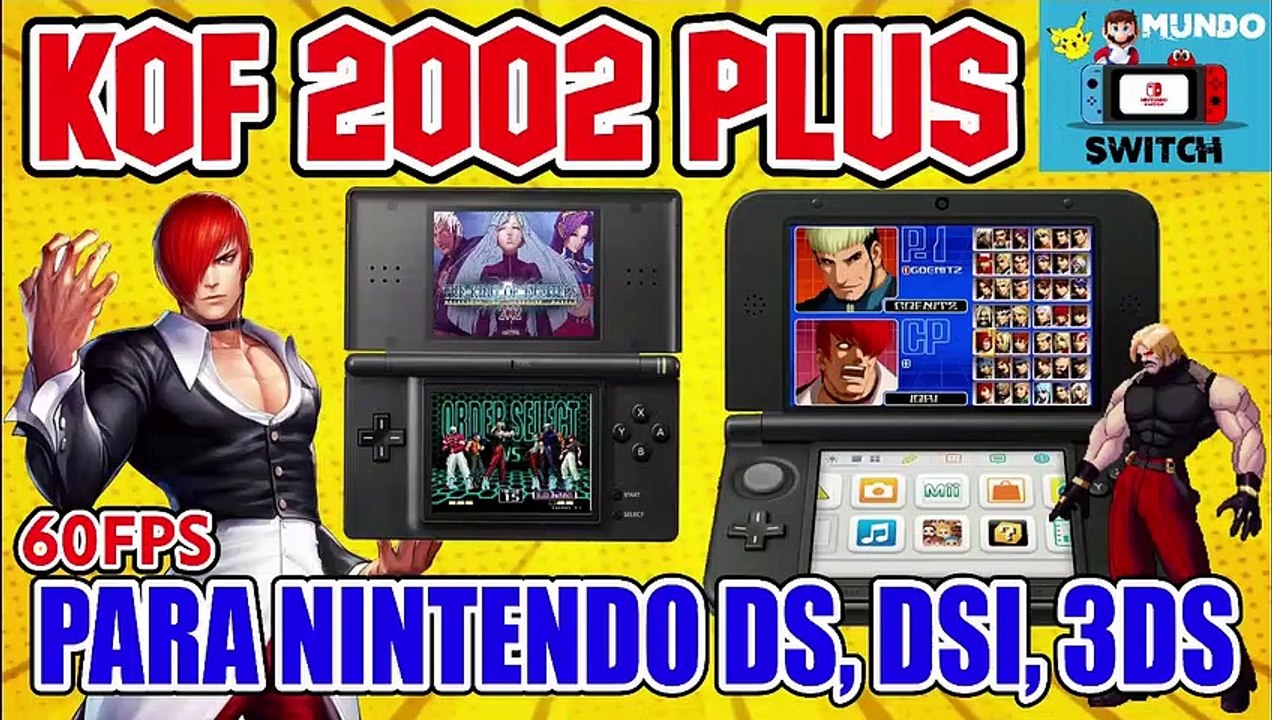 KOF 2002 MAGIC PLUS PARA 3DS, DS LITE, 2DS DS FAT FUNCIONAL HOMEBREW APP TWiLightMenu