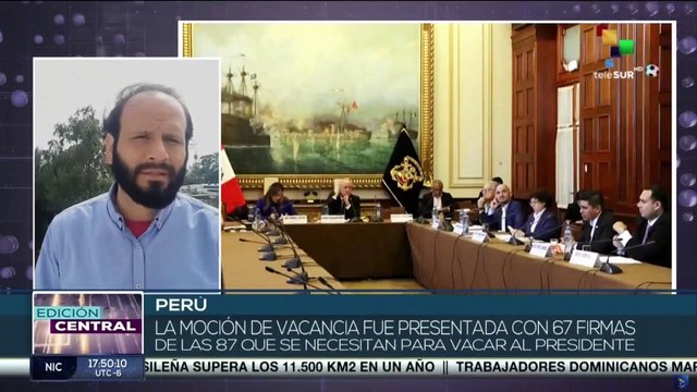 Congresistas opositores peruanos presentan tercera moción de vacancia del presidente Pedro Castillo