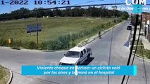Violento choque en Berisso: un ciclista voló por los aires y terminó en el hospital