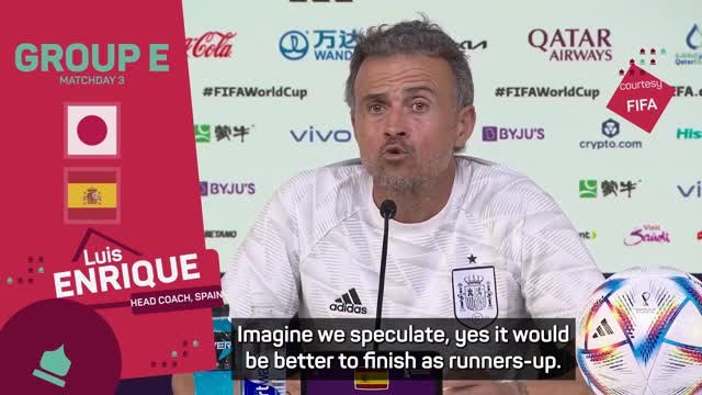 Spain aren't settling for second place - Enrique