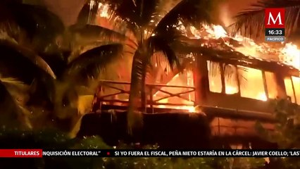 ¿A cuánto ascienden las pérdidas tras el incendio en la Isla de Holbox?
