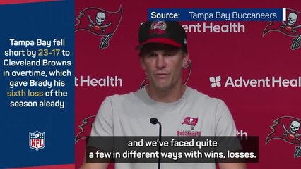 Скачать видео: Brady says Buccaneers are 'not celebrating' their 5-6 record this season