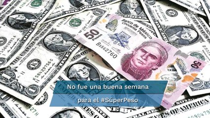Súper peso rompe racha de seis semanas de ganancias