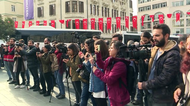 Turkish journalists refer to new media law as 'censorship law'