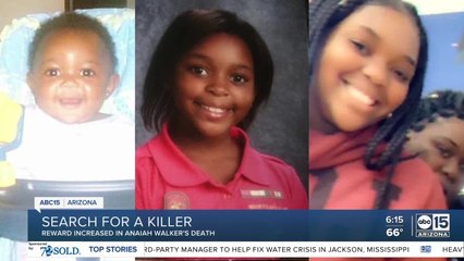 Reward increased in Phoenix murder of Anaiah Walker