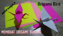 Tutorial membuat origami burung