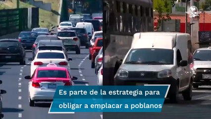 Se restringirá el paso de vehículos con placas foráneas en Puebla a partir de 2023