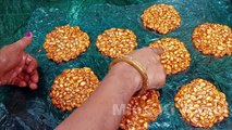 मूंगफली गुड़ की चिक्की ख़ास ट्रिक से बनाये बाजार जैसी - peanut chikki - Peanut Moongfali ki Chikki
