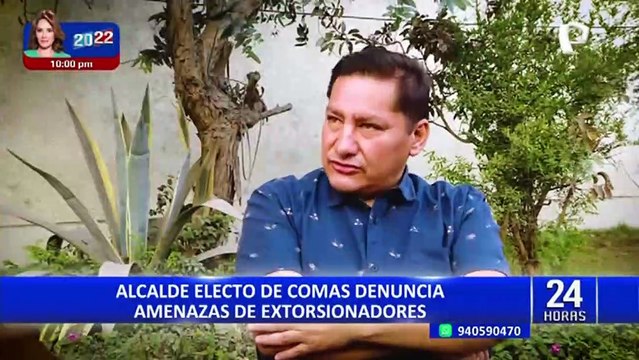 Comas: alcalde electo denuncia que es extorsionado por integrantes del 'Tren de Aragua'