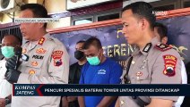 Pencuri Spesialis Baterai Tower Lintas Provinsi Ditangkap Polisi di Pekalongan