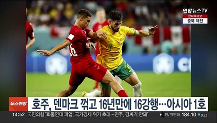 호주, 덴마크 꺾고 16년만에 16강행…아시아 1호
