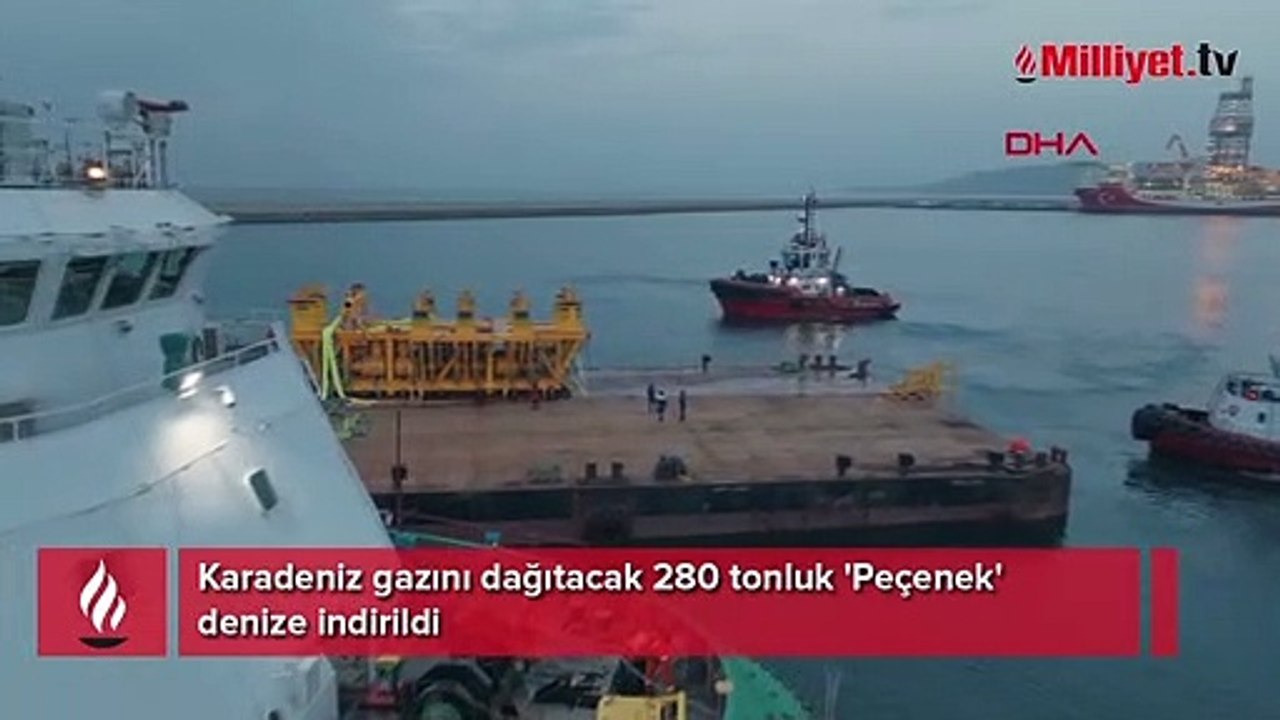 Karadeniz gazını dağıtacak 280 tonluk 'Peçenek'...