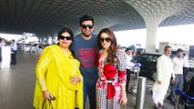 हंसिका मोटवानी अपनी फैमिली के साथ स्टाइलिश अंदाज में मुंबई एयरपोर्ट पर नजर आई हैं।