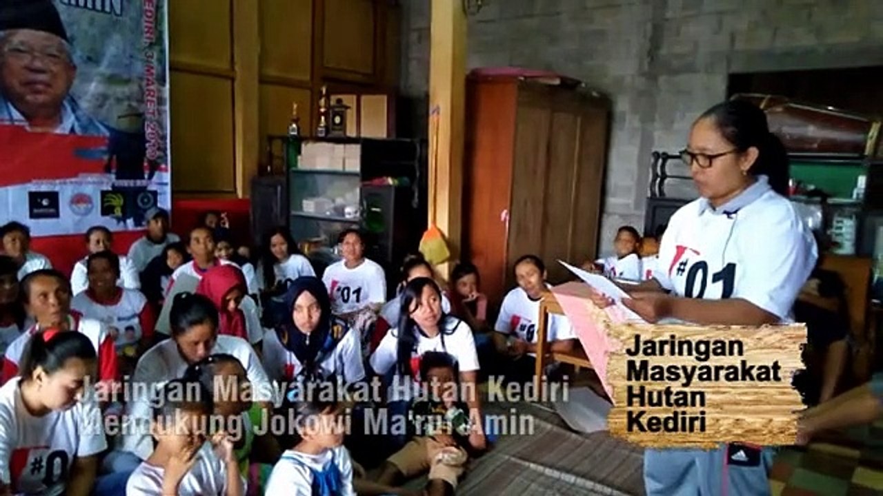 Deklarasi Jaringan Masyarakat Hutan Kediri Mendukung Jokowi - K.H. Ma'ruf Amin