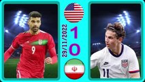 United States 1-0 Iran -- إيران0-1الولايات المتحدة  - world cup 2022 كأس العالم