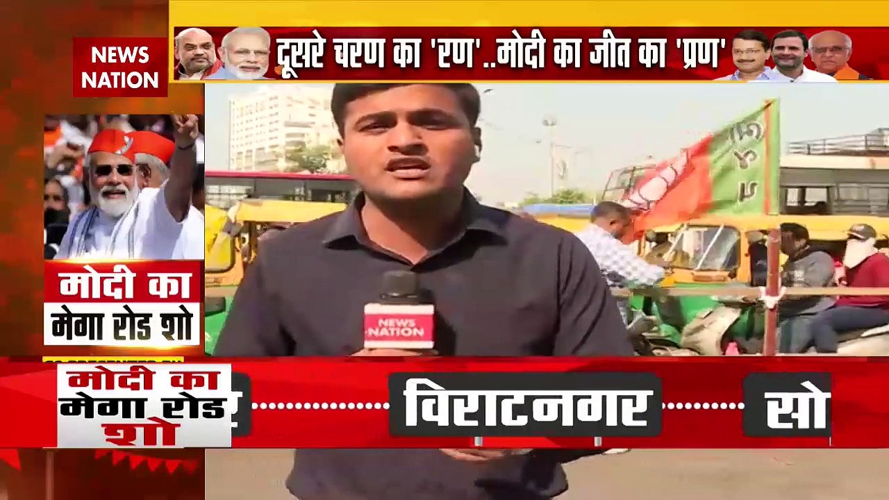 Gujarat Election Breaking : Gujarat में दूसरे चरण के चुनाव के प्रचार के लिए Ahmedabad पहुंचे PM मोदी |