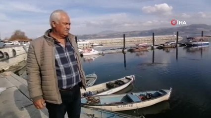 Eğirdir Gölü'nde kritik seviyeye 6 santimetre kaldı