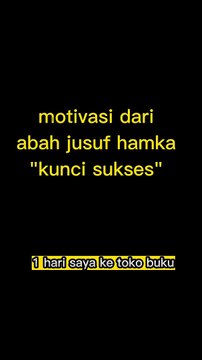 motivasi sukses dari jusuf hamka