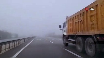 Bursa’da sis etkili oluyor! Sürücüler zor anlar yaşıyor