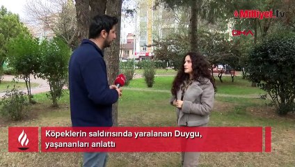 Köpeklerin saldırısında yaralanan Duygu, yaşananları anlattı