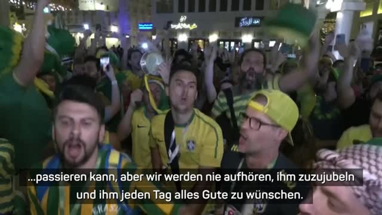 Brasilianer um Peles Gesundheit besorgt