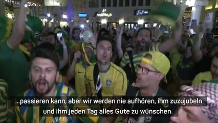 Brasilianer um Peles Gesundheit besorgt