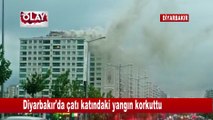 Diyarbakır'da çatı katındaki yangın korkuttu