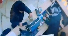 Akılalmaz hırsızlık: Kadının gözü önünde cep telefonunu böyle çaldı
