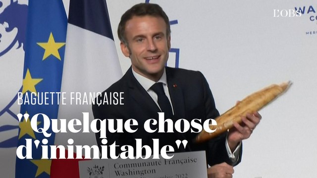 Macron rend hommage à la baguette, inscrite au patrimoine immatériel de l'Unesco