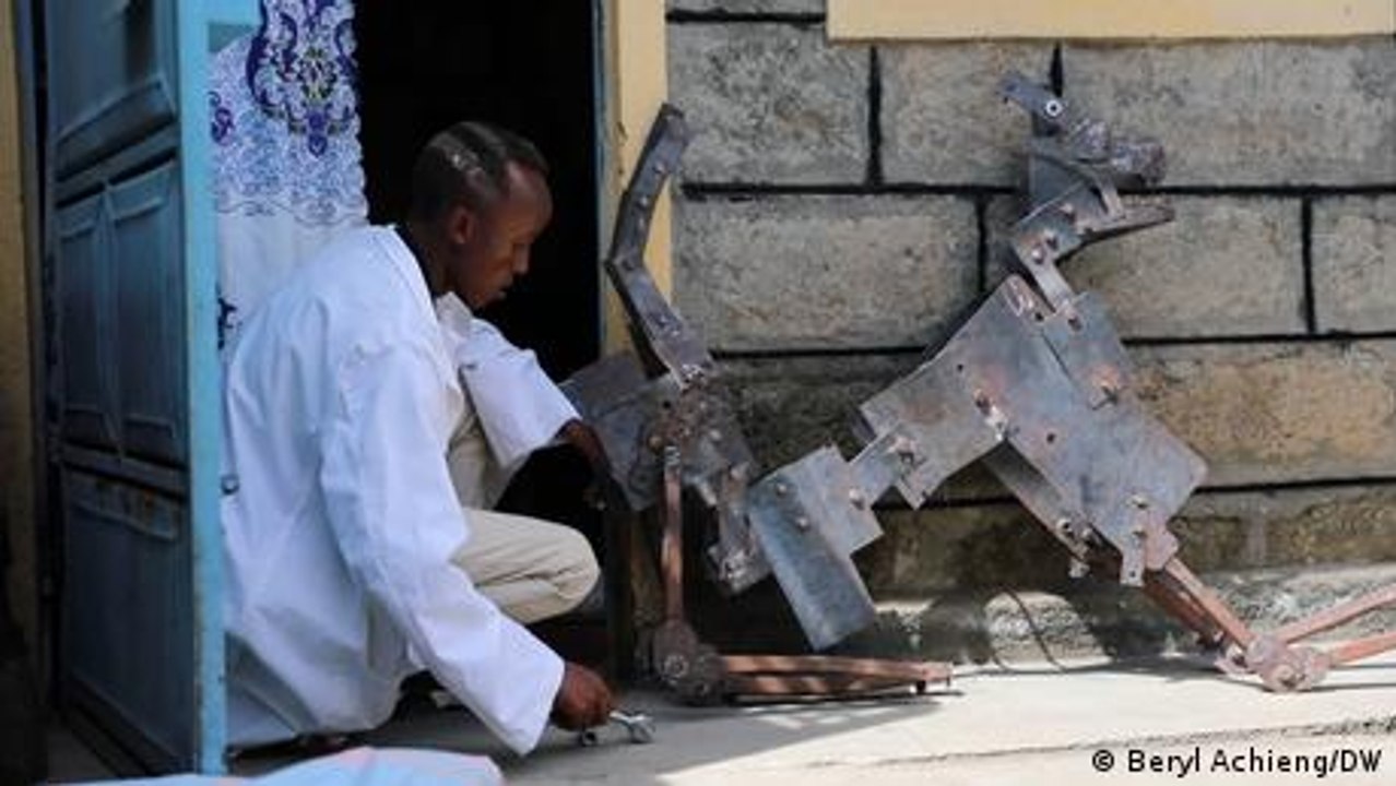Kenyan student builds military robotic dog with local materials