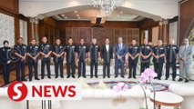 Top cops pay courtesy call on PM Anwar