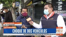 Aparatoso accidente en la avenida Ayacucho y Calama