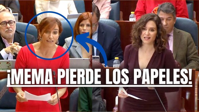 Ayuso cruje a zascas a 'MeMa' García: Usted despliega una pancarta y pierde los papeles