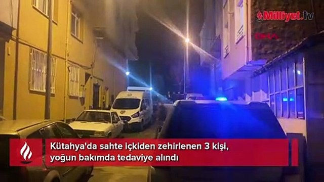 Kütahya'da sahte içki zehirlenmesi: 3 kişi yoğun bakımda