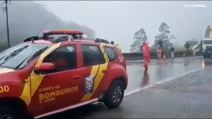 Aluimento de terras trágico no sul do Brasil