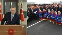 Açılıştaki gösteriye hayran kalan Cumhurbaşkanı Erdoğan, Bakan Karaismailoğlu'na talimat verdi