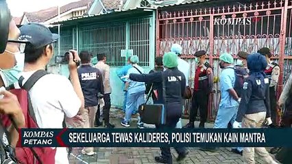 Télécharger la video: Polisi Temukan Kain yang Diduga Bertuliskan Mantra dan Kemenyan di Rumah Keluarga Tewas di Kalideres