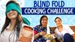 Blind Fold Cooking Challenge  | Mutton Gravy Recipe | Vaishnavi RB