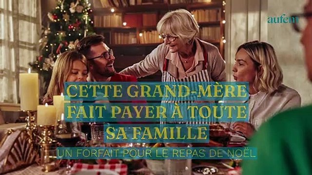 Cette grand-mère fait payer à toute sa famille un forfait pour le repas de Noël
