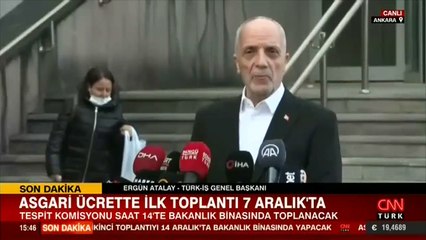 Son dakika... Asgari ücrette ilk toplantı 7 Aralık'ta