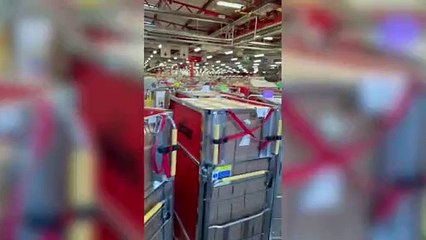 Leaked video appears to show huge backlog at Royal Mail sorting office ahead of stikes this week