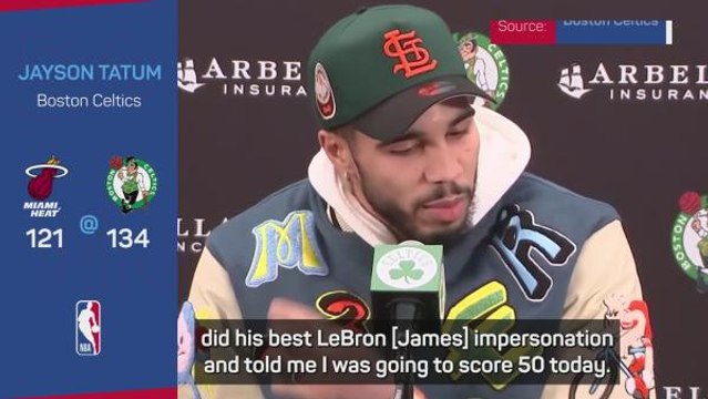 Williams unleashed inner LeBron and predicted I'd score 50 - Tatum
