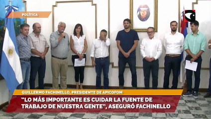 “Lo más importante es cuidar la fuente de trabajo de nuestra gente”, aseguró Fachinello