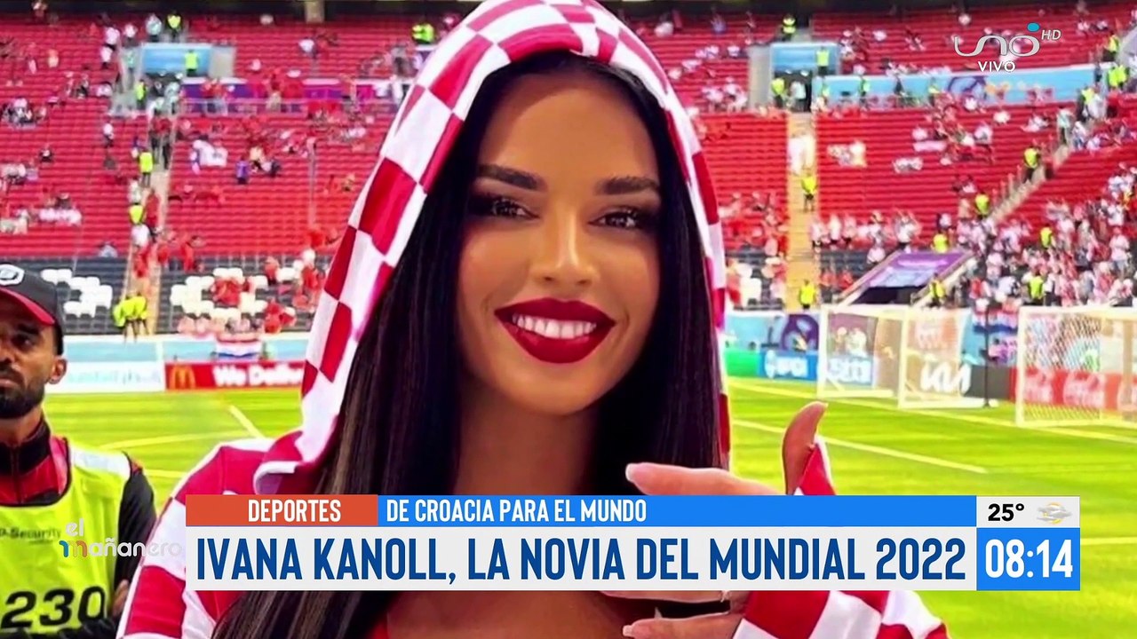 Croata se roba las miradas en Qatar 2022 y se perfila a ser la novia del mundial 