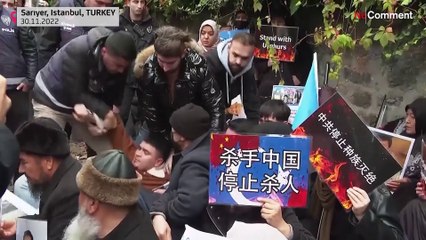 Protests roar around the world against China's authorities