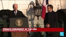 Biden welcomes 'close friends' Emmanuel and Brigitte Macron to the White House